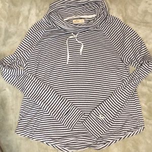 Hollister cowl neck striped sweater